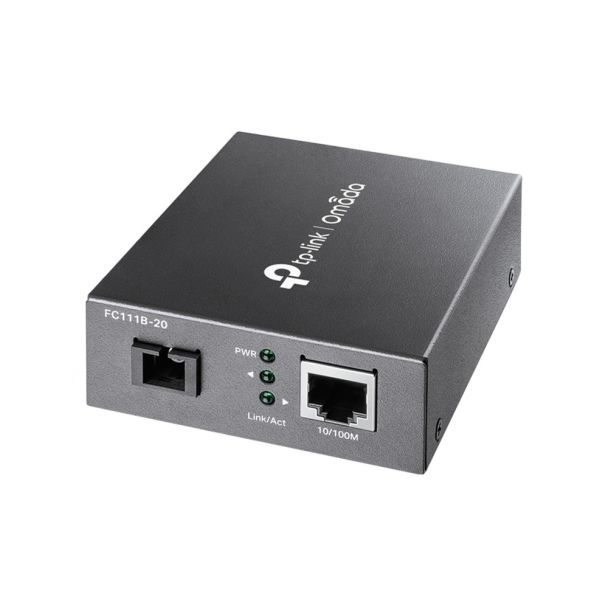 TP-Link Omada FC111B-20 10/100 Mbps RJ45 to 100 Mbps Single-mode SC WDM Bi-Directional Fiber Converter