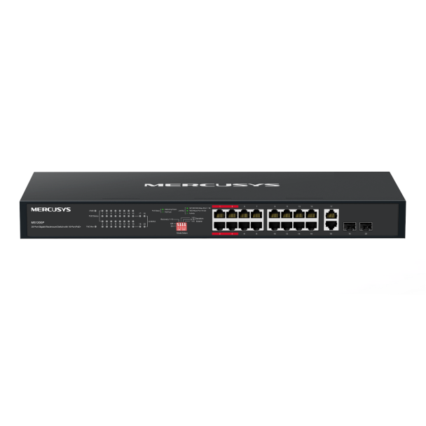 Mercusys MS120GP 20-Port Gigabit Rackmount Switch with 16-Port PoE+