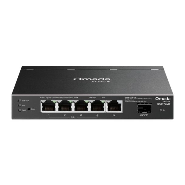 TP-Link Omada SG2206MP Access 6-Port Gigabit Switch with 4-Port PoE+