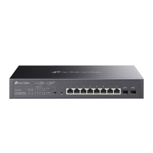 TP-Link Omada SG2210MP 10-Port PoE+ Gigabit Smart Switch with 2 SFP Slots