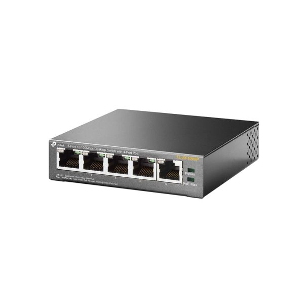 TP-Link TL-SF1005P 5-Port 10/100 Mbps Desktop Switch with 4-Port PoE+