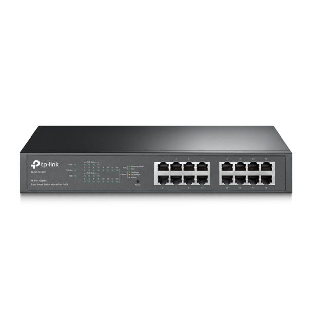 TP-Link TL-SG1016PE 16-Port Gigabit Easy Smart Switch with 8-Port PoE+