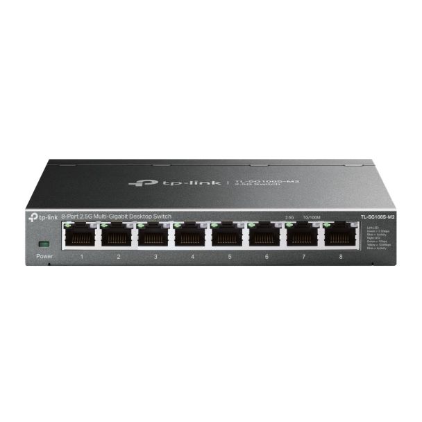 TP-Link TL-SG108S-M2 8-Port 2.5G Multi-Gigabit Desktop Switch