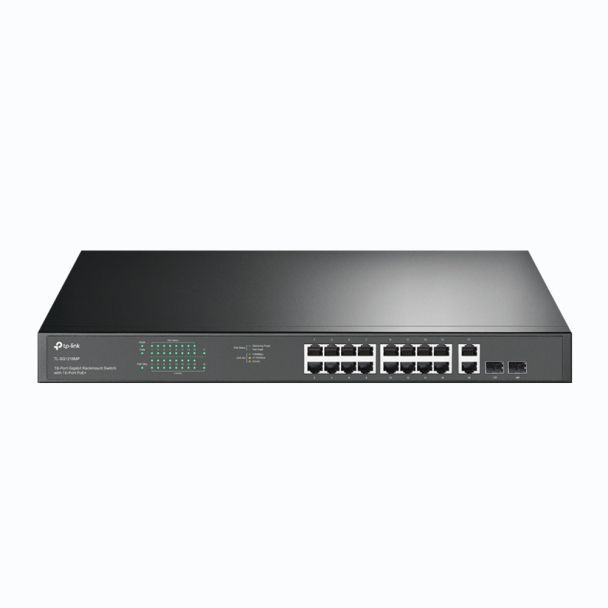 TP-Link TL-SG1218MP 18-Port Gigabit Rackmount Switch with 16-Port PoE+