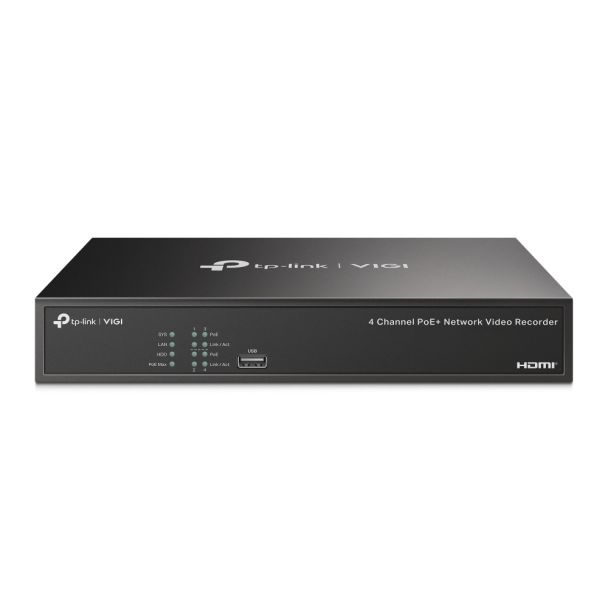 TP-Link VIGI NVR1004H-4P-2TB 4 Channel PoE+ Network Video Recorder
