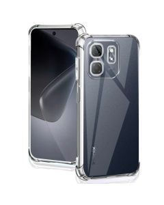 Transparent Jelly Back Cover for Infinix hot 50i - Soft Clear TPU Case