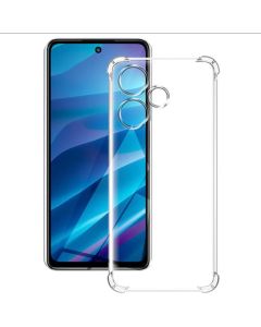 Transparent Jelly Back Cover for Infinix hot 30i - Soft Clear TPU Case