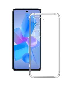 Transparent Jelly Back Cover for Infinix hot 50 pro plus - Soft Clear TPU Case