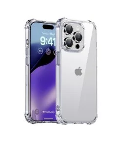 Transparent Jelly Back Cover for iPhone 16 Pro Max - Soft Clear TPU Case