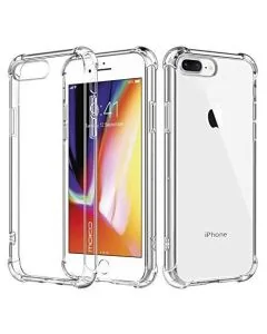 Transparent Jelly Back Cover for iPhone 8 Plus - Soft Clear TPU Case