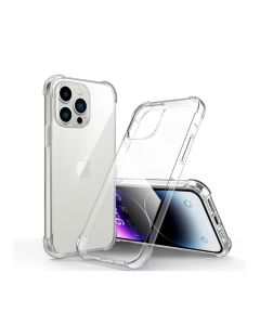 Transparent Jelly Back Cover for iPhone 14 Pro Max - Soft Clear TPU Case