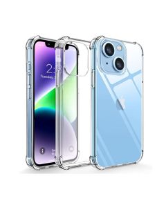 Transparent Jelly Back Cover for iPhone 14 - Soft Clear TPU Case