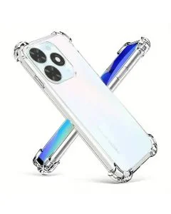 Transparent Jelly Back Cover for Itel A70 - Soft Clear TPU Case