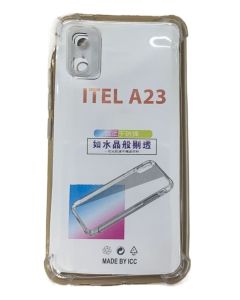 Transparent Jelly Back Cover for Itel A23 - Soft Clear TPU Case