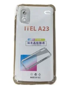 Transparent Jelly Back Cover for Itel A23 - Soft Clear TPU Case
