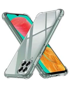 Transparent Jelly Back Cover for Samsung A22 - Soft Clear TPU Case
