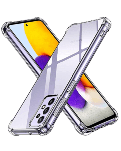 Transparent Jelly Back Cover for Samsung A52 - Soft Clear TPU Case