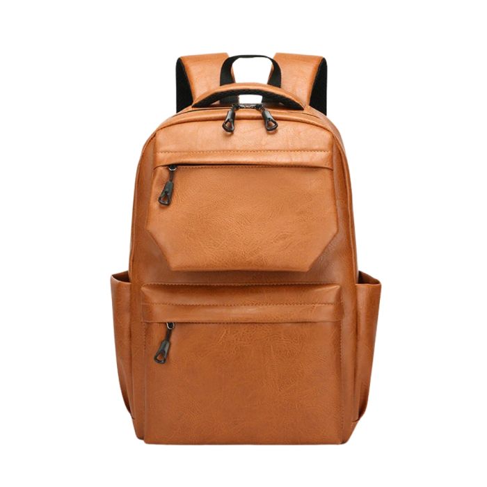 Genuine Leather Casual Business Backpack for Men