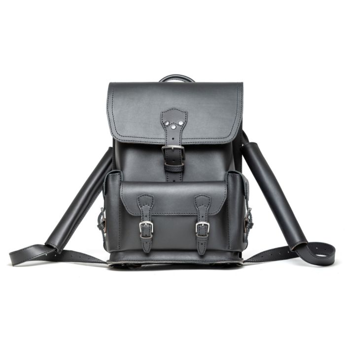 Genuine Leather Vintage Rucksack – Black Edition