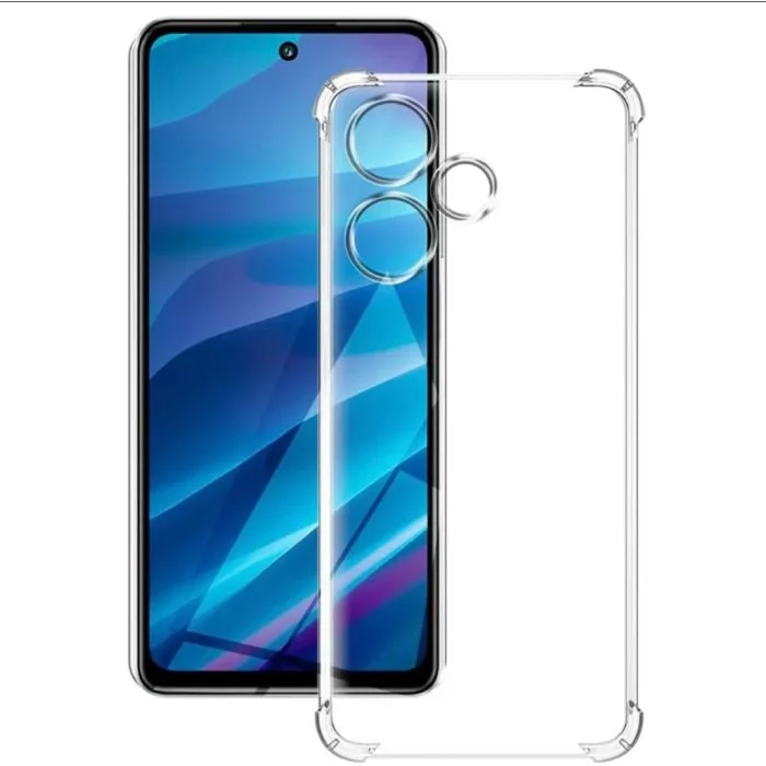 Transparent Jelly Back Cover for Infinix hot 30i - Soft Clear TPU Case