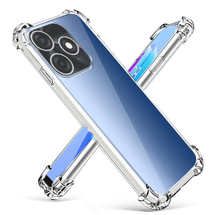 Transparent Jelly Back Cover for Infinix smart 8 plus - Soft Clear TPU Case