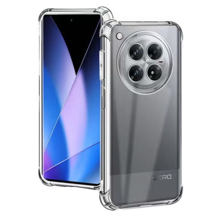 Transparent Jelly Back Cover for Infinix zero 40 - Soft Clear TPU Case