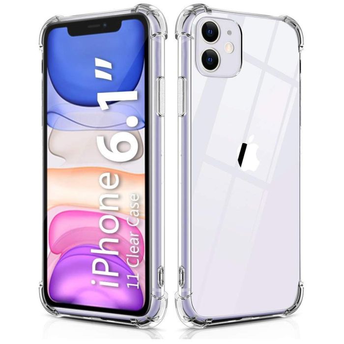 Transparent Jelly Back Cover for iPhone 11 - Soft Clear TPU Case