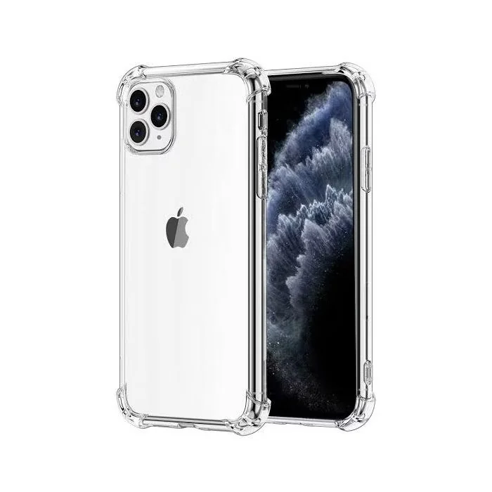 Transparent Jelly Back Cover for iPhone 12 Pro Max - Soft Clear TPU Case