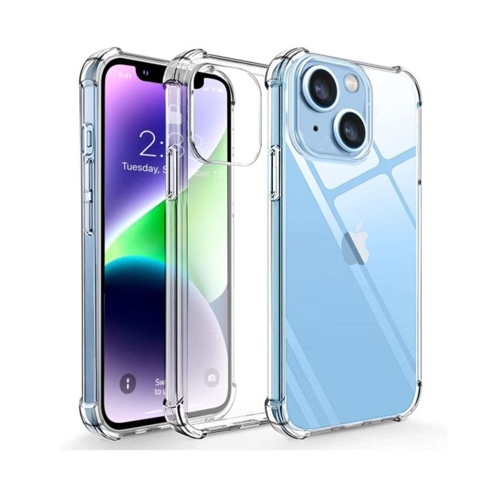 Transparent Jelly Back Cover for iPhone 14 - Soft Clear TPU Case