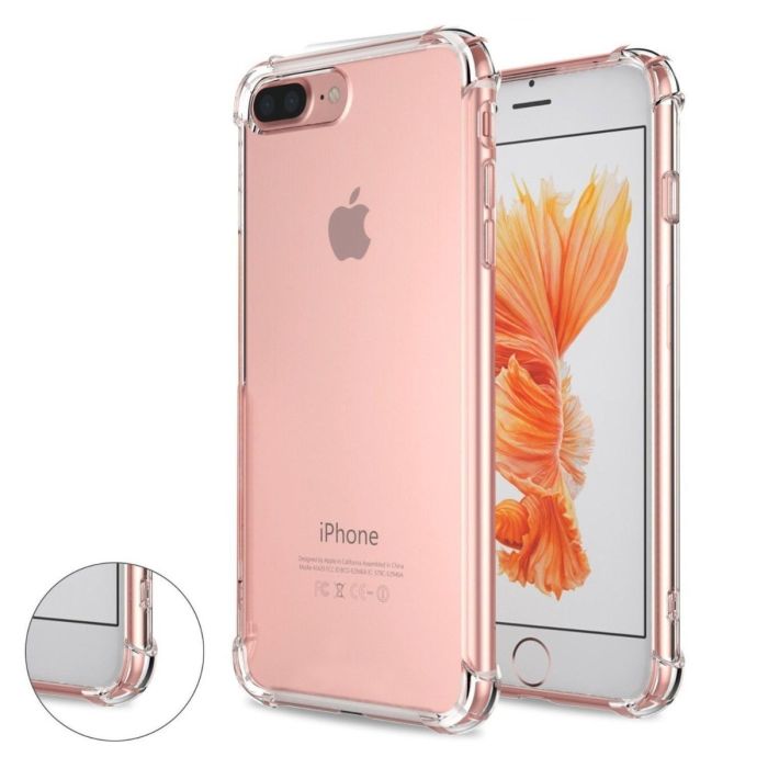Transparent Jelly Back Cover for iPhone 7 Plus - Soft Clear TPU Case