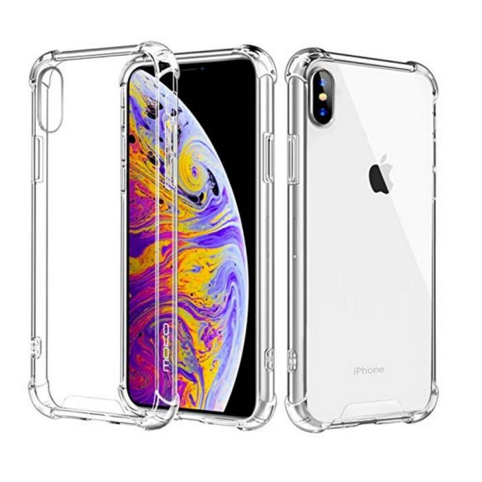 Transparent Jelly Back Cover for iPhone XS Max - Soft Clear TPU Case