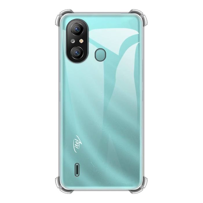 Transparent Jelly Back Cover for Itel A58 - Soft Clear TPU Case