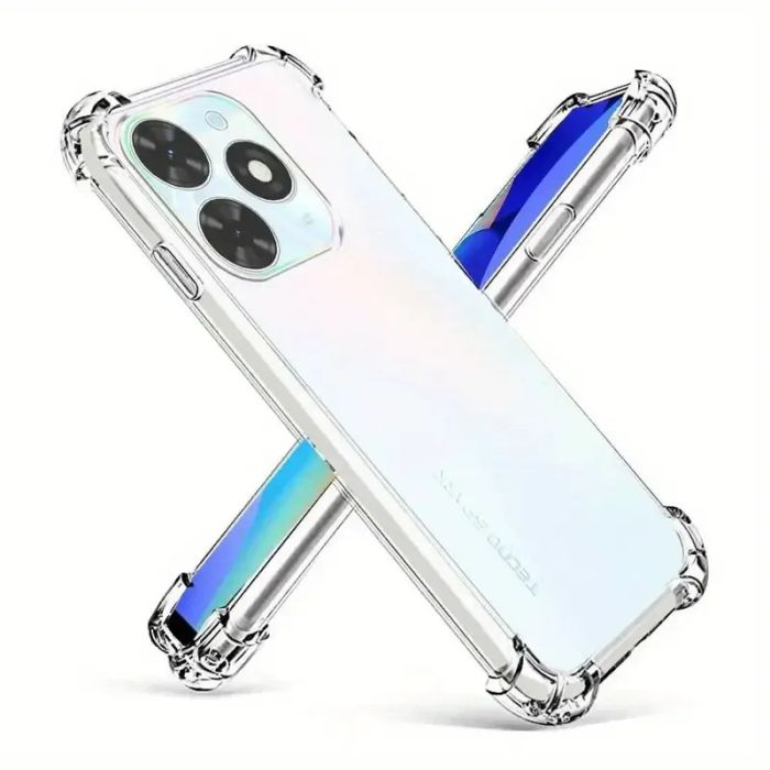 Transparent Jelly Back Cover for Itel A70 - Soft Clear TPU Case