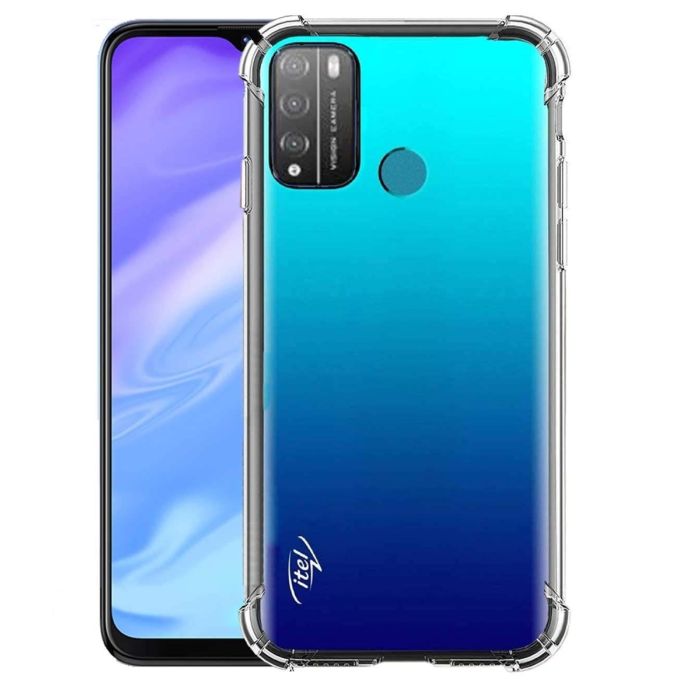 Transparent Jelly Back Cover for Itel vision 1 pro - Soft Clear TPU Case