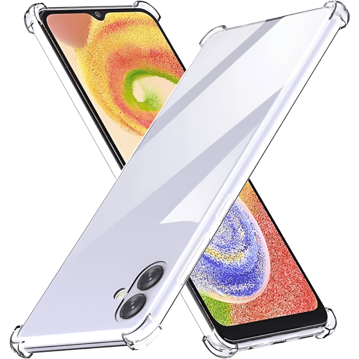 Transparent Jelly Back Cover for Samsung A04 - Soft Clear TPU Case