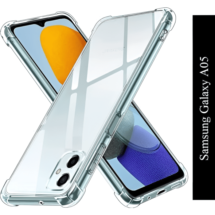 Transparent Jelly Back Cover for Samsung A05 - Soft Clear TPU Case