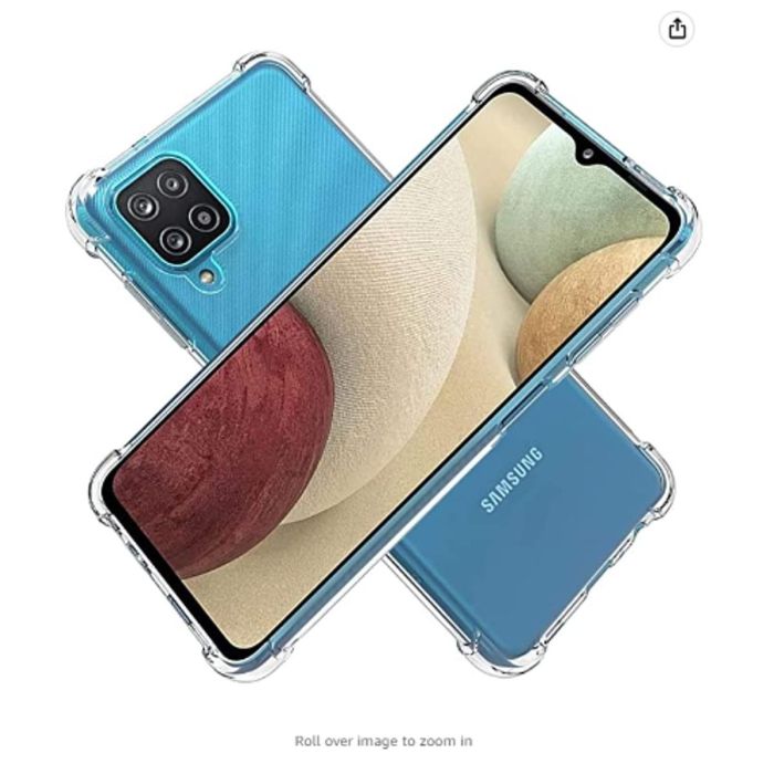 Transparent Jelly Back Cover for Samsung A12 - Soft Clear TPU Case