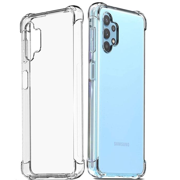 Transparent Jelly Back Cover for Samsung A32 - Soft Clear TPU Case