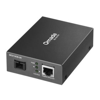 TP-Link Omada MC212CS-20 10/100/1000 Mbps RJ45 to 1000 Mbps Single-mode SC WDM Bi-Directional Fiber Converter