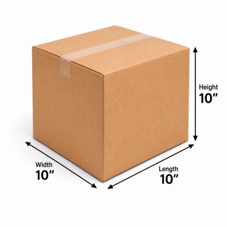 (10x10x10) Premium Brown Corrugated E-Commerce Box